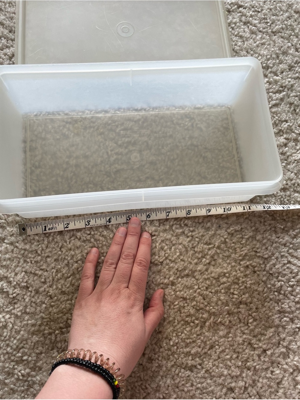 Tupperware Off-White Rectangular Storage Container - Picture 3 of 5